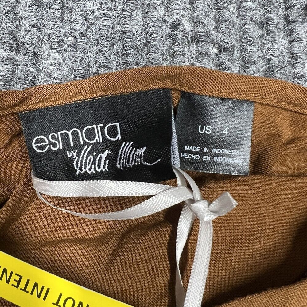 Esmara Camisole Heidi Klum‎ Womens Size 4 Brown Fashionable Tank Top Shirt - Picture 6 of 6